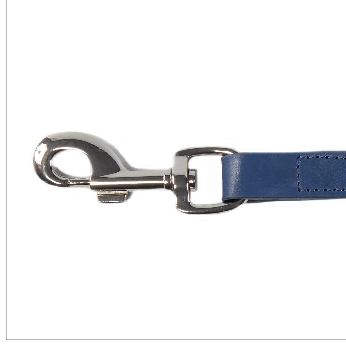 Eco Friendly Leather Dog Collar & Lead Set, Navy
