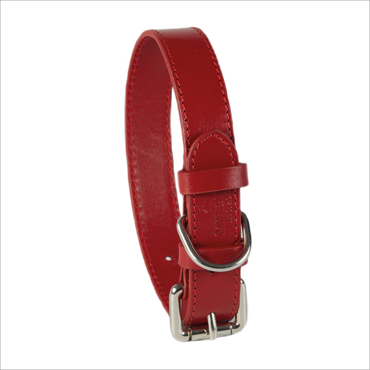 Eco Friendly Leather Dog Collar & Lead Set, Rose