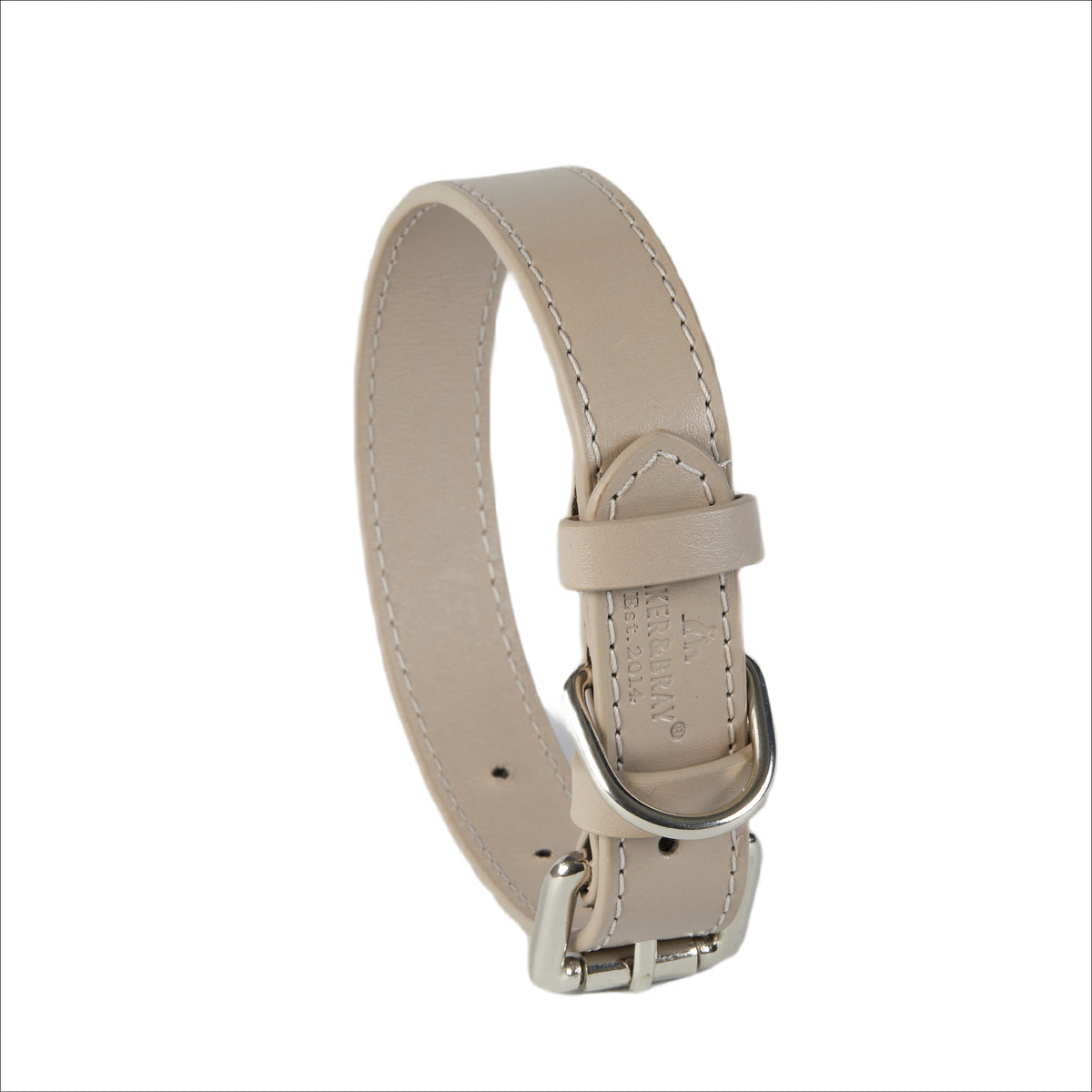 Eco Friendly Leather Dog Collar & Lead Set, Ash