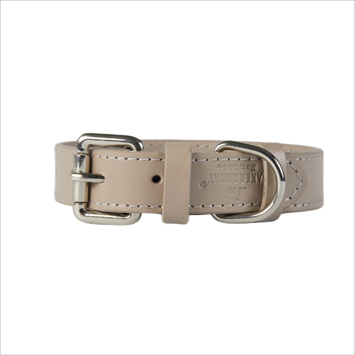Eco Friendly Leather Dog Collar & Lead Set, Ash