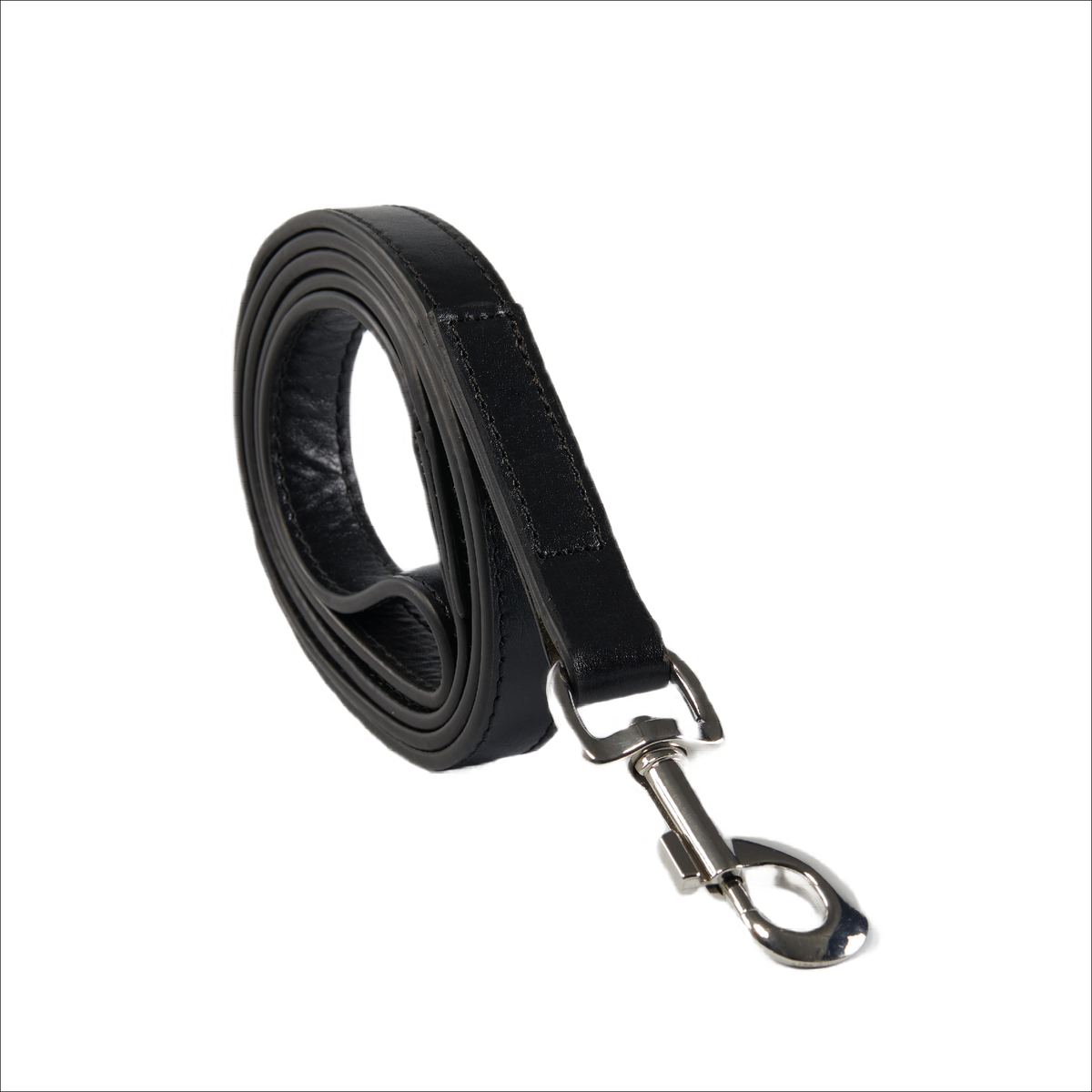 Eco Friendly Leather Dog Lead, Black