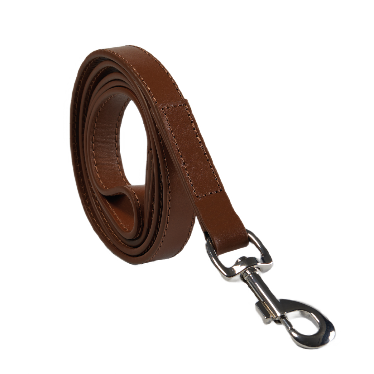 Eco Friendly Leather Dog Lead, Brown