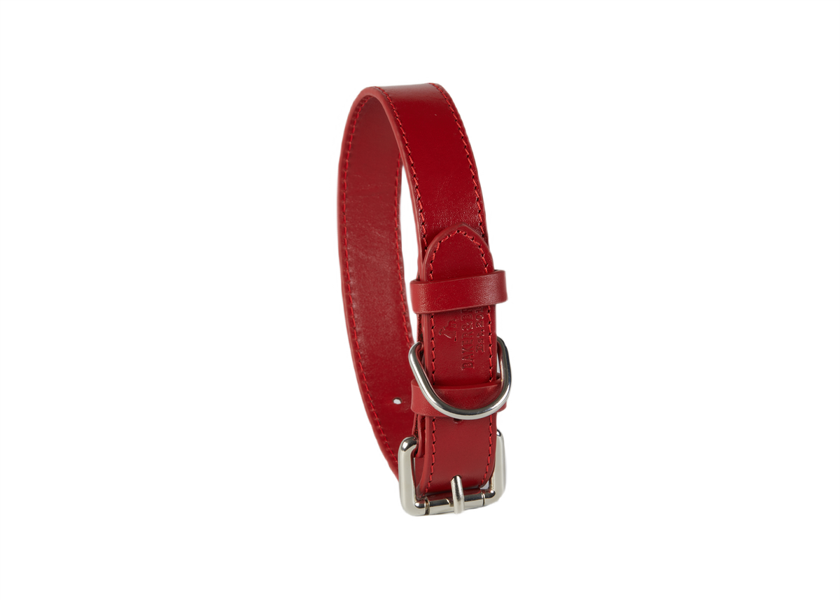 Eco Friendly Leather Dog Collar, Rose