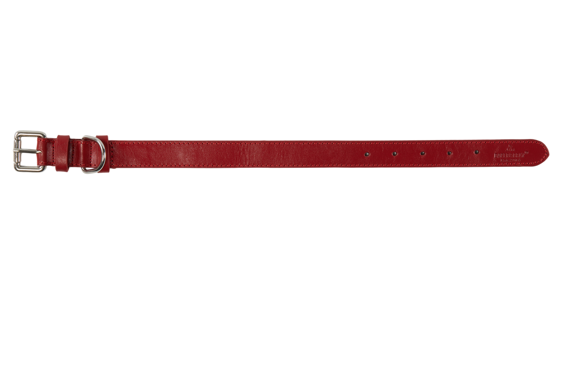 Eco Friendly Leather Dog Collar, Rose